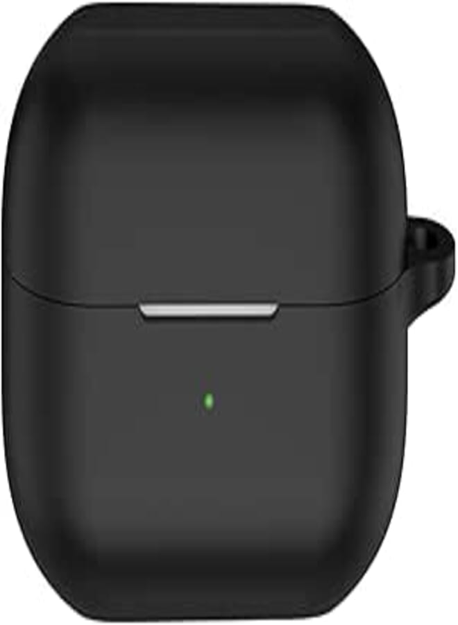 KNOXS Case for Samsung Galaxy Buds 3/3 Pro, Soft Silicone Shockproof Anti-Scratch Protective Case with Carabiner Compatible with Samsung Galaxy Buds 3/3 Pro (Black)